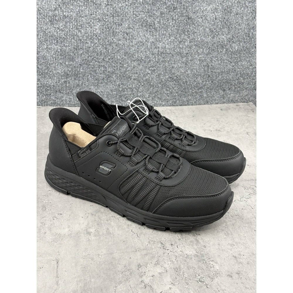 Skechers Men's Sandler Hands Free S Sport Step In Sneaker Black Size 10.5